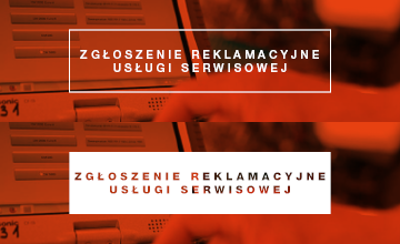 Zgłoszenie reklamacyjne usługi serwisowej